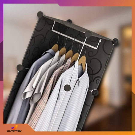 Wieszak Łącznik do Szafy Modułowej 37cm – Drążek na Ubrania Metalowy