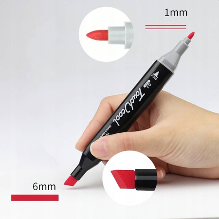 MARKERY MEGA ZESTAW 168 SZTUK KOLORY ETUI NASYCONE