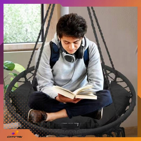 Fotel wiszący ogrodowy huśtawka bocianie gniazdo do domu ogrodu z poduszką