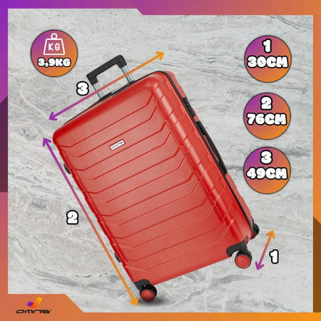 Walizka podróżna na kółkach duża XXL torba bagaż kufer kółka dla dzieci 94L