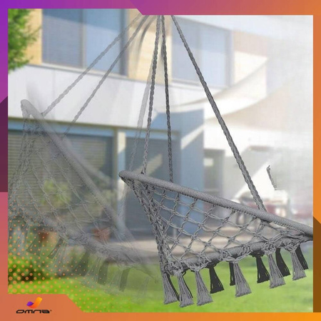 Fotel wiszący huśtawka bocianie gniazdo do domu, ogrodu na taras dla dzieci