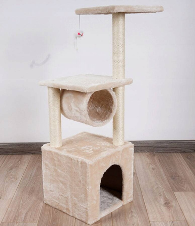 DRAPAK DRZEWKO WIEŻA DLA KOTA DUŻY DOMEK BUDKA LEGOWISKO SŁUPEK MYSZKA