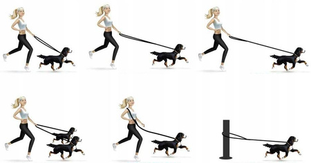 SMYCZ DLA PSA REGULOWANA PODWÓJNA 5m NAJMOCNIEJSZA