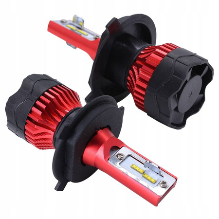 ŻARÓWKI LED H4 GT COB +300% SUPER MOCNA ŻARÓWKA