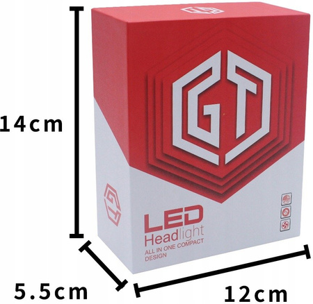 ŻARÓWKI LED H7 GT COB +300% SUPER MOCNA ŻARÓWKA