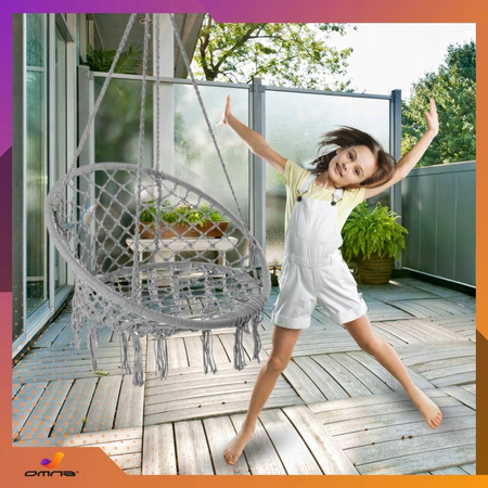 Fotel wiszący ogrodowy huśtawka bocianie gniazdo do domu ogrodu z poduszką