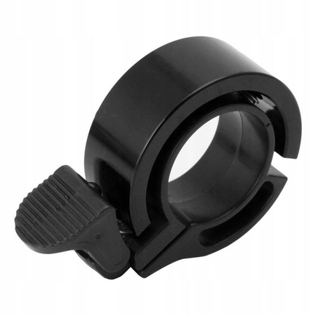 DZWONEK ROWEROWY NIEWIDOCZNY ALUMINIOWY CZARNY