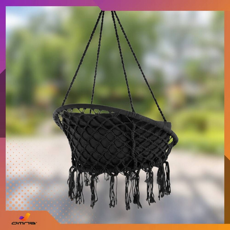 Fotel wiszący ogrodowy huśtawka bocianie gniazdo do domu ogrodu z poduszką