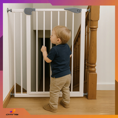 Bramka zabezpieczająca barierka ochronna na schody drzwi rozporowa płotek