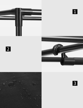 SZAFA MATERIAŁOWA SKŁADANA TEKSTYLNA PÓŁKI 170x170