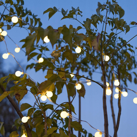 LED 50 LAMPKI NA CHOINKĘ BATERIE 500cm BARWA ŻÓŁTA