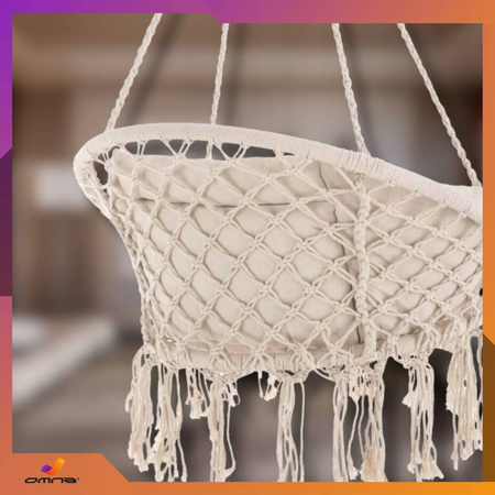 Poduszka na huśtawkę ogrodową bocianie gniazdo na taras fotel krzesło boho