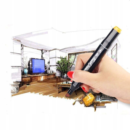 MARKERY MEGA ZESTAW 168 SZTUK KOLORY ETUI NASYCONE