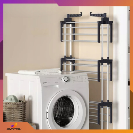 Suszarka na pranie stojąca do ubrań składana wieszak stojak XXXL wzmocniona