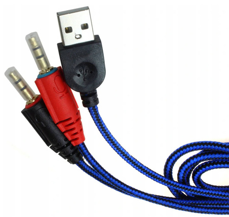 SŁUCHAWKI DLA GRACZY GAMINGOWE LED Mikrofon +COMBO