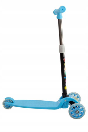 HULAJNOGA TRÓJKOŁOWA DLA DZIECI LED SKRĘTNE KOŁA