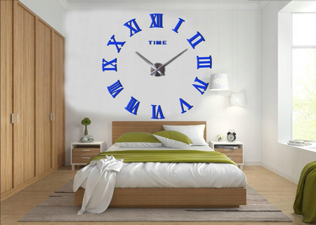 ZEGAR ŚCIENNY DIY L106 DUŻY NOWOCZESNY CZARNY