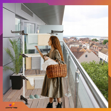 Suszarka na pranie stojąca do ubrań składana wieszak stojak XXXL wzmocniona