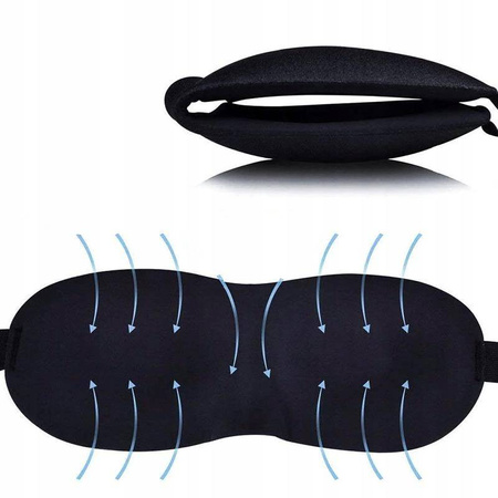 MASKA OPASKA NA OCZY DO SPANIA KOMFORT 3D