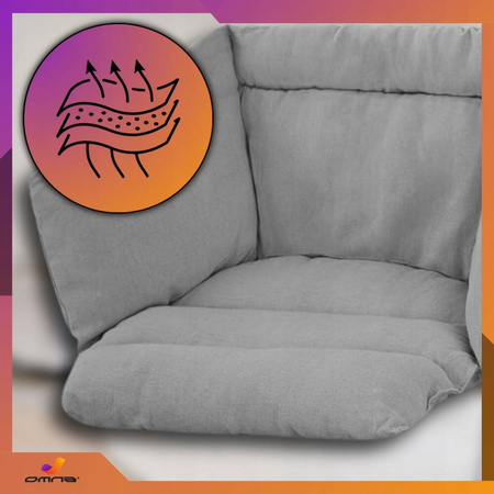 Poduszka na huśtawkę ogrodową bocianie gniazdo na taras fotel krzesło boho