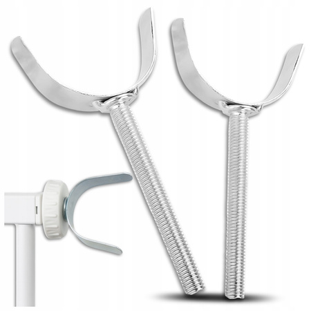 2x mocowanie uchwytu do barierki ochronnej – adapter do słupka/profilu