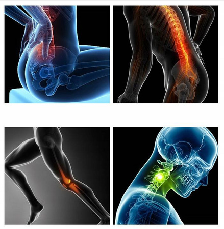 PISTOLET DO MASAŻU BEZPRZEWODOWY 100W + 8 KOŃCÓWEK