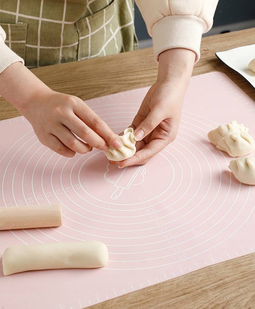 DUŻA STOLNICA SILIKONOWA MATA KUCHENNA Z MIARAMI