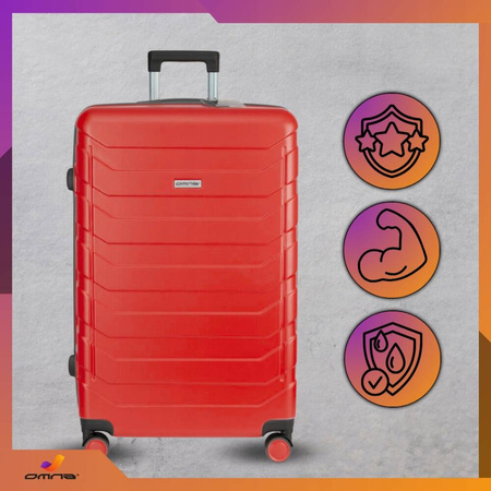 Walizka podróżna na kółkach średnia kuferek poliwęglan dla dziewczynki 63L