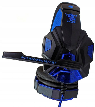 SŁUCHAWKI DLA GRACZY GAMINGOWE LED Mikrofon +COMBO