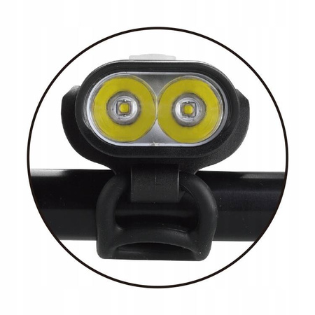 Zestaw LED tył przód XPG500 na USB Lampka rowerowa