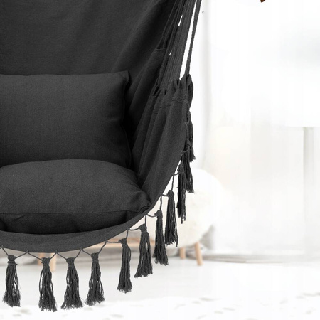 Fotel wiszący krzesło Brazylijskie Huśtawka Hamak Ogrodowy Na Balkon BOHO