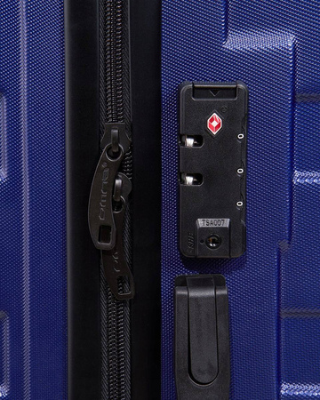 Walizka średnia podróżna solidna torba bagaż kufer lekka kółka samolot 63L