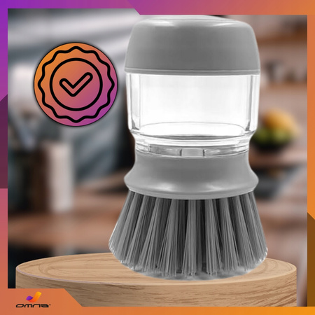 Szczotka do mycia naczyń garnków z dozownikiem pompką czyścik kuchenny