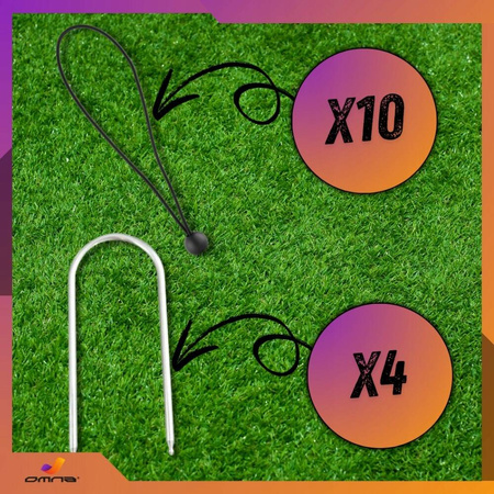 Mata celnościowa celności z otworami do bramek piłkarskich 300x200cm