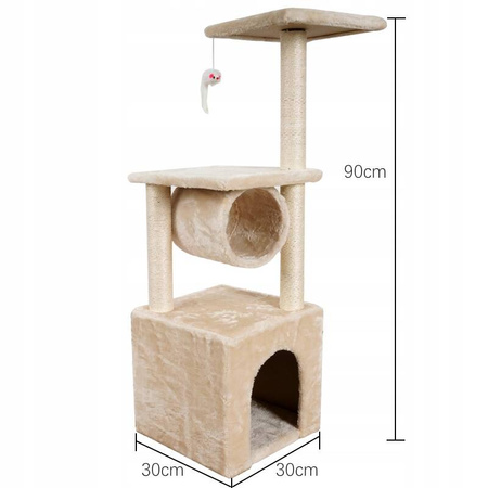 DRAPAK DRZEWKO WIEŻA DLA KOTA DUŻY DOMEK BUDKA LEGOWISKO SŁUPEK MYSZKA