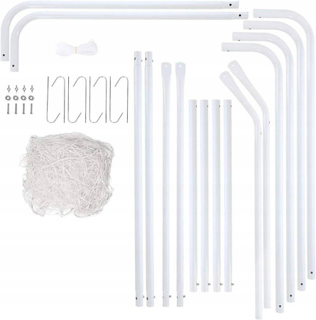 Duża metalowa bramka piłkarska treningowa + siatka + mata celności 240x150