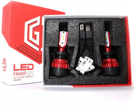 ŻARÓWKI LED H7 GT COB +300% SUPER MOCNA ŻARÓWKA