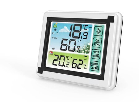 BEZPRZEWODOWA STACJA POGODY POGODOWA HIGROMETR