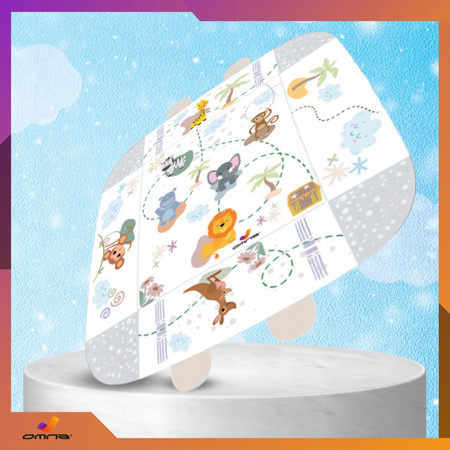 Mata edukacyjna interaktywna dla dziecka dzieci dwustronna składana kojec