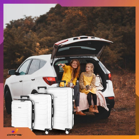 Zestaw 3 walizek podróżnych 3w1 ABS bagaż kufer na kółkach 94L+63L+40L