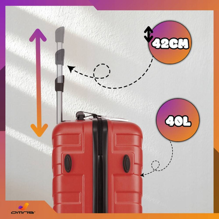 Walizka mała podróżna kabinowa na kółkach torba ABS kuferek dla dzieci 40L