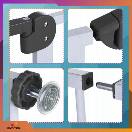 Bramka zabezpieczająca barierka ochronna na schody drzwi rozporowa płotek