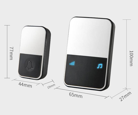 DZWONEK BEZPRZEWODOWY Q199 WODOODPORNY IP44