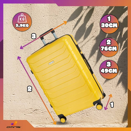 Walizka duża podróżna solidna torba bagaż kufer lekka kółka samolot 94L