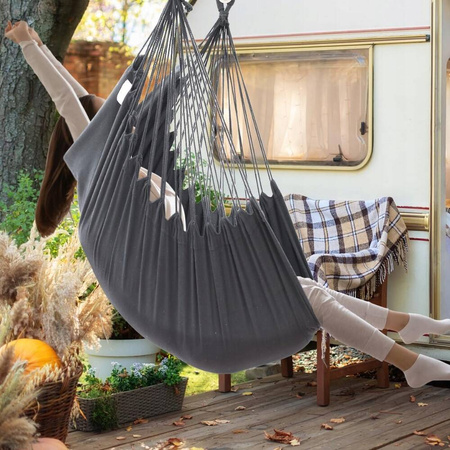 Fotel wiszący krzesło Brazylijskie Huśtawka Hamak Ogrodowy Na Balkon BOHO