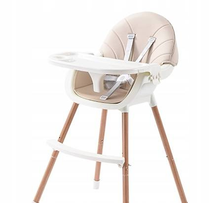 KRZESEŁKO DO KARMIENIA DLA DZIECI 3w1 TACA FOTELIK