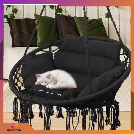 Fotel wiszący ogrodowy huśtawka bocianie gniazdo do domu ogrodu z poduszką