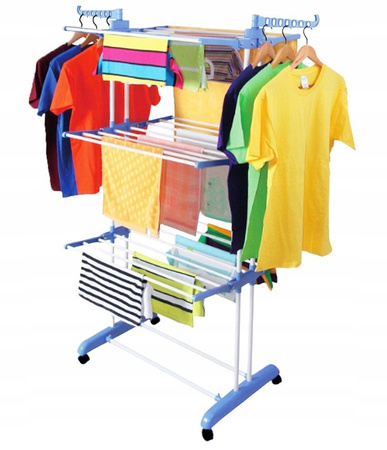 Suszarka pionowa do prania duża składana balkon 3P