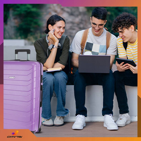 Walizka średnia podróżna solidna torba bagaż kufer lekka kółka samolot 63L