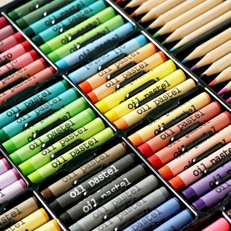 Zestaw Mega Art 288 elementów Pisaki Kredki